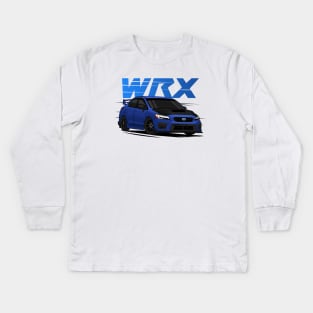 wrx sti blue Kids Long Sleeve T-Shirt